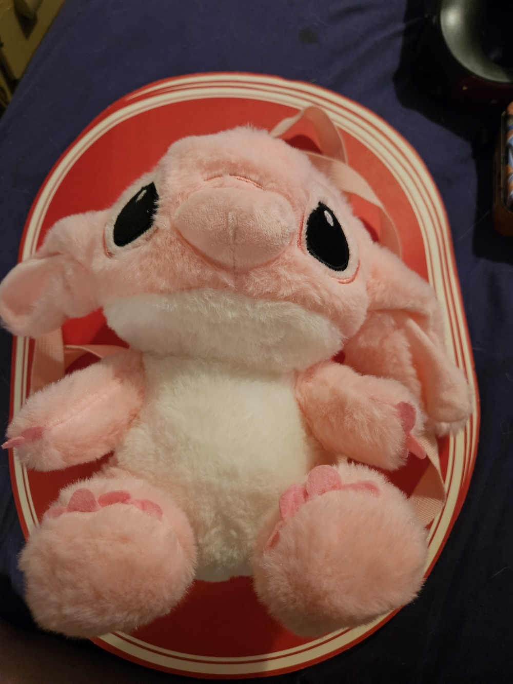 Plush Pink Bunny Toy for Small Pets